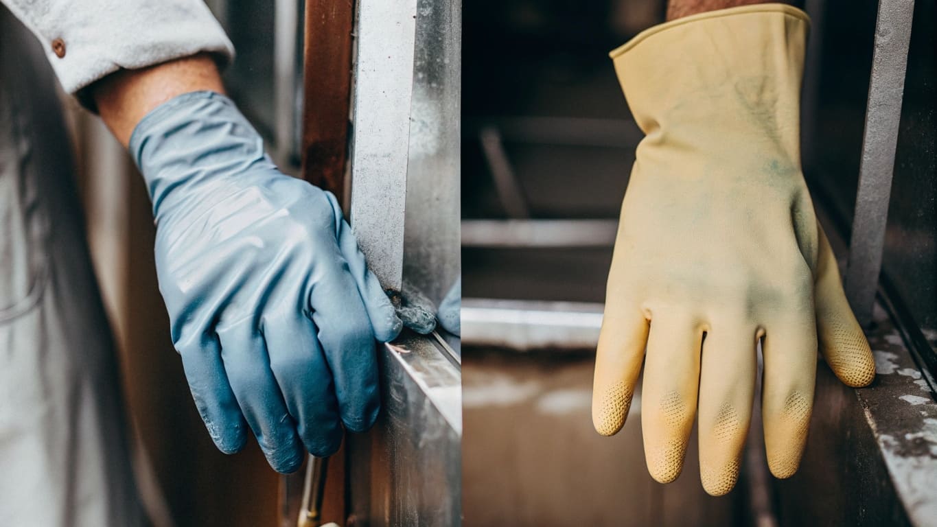 Latex gloves vulcanization