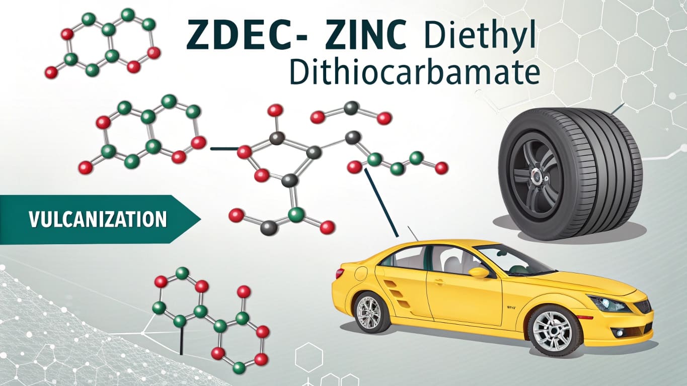 ZDEC chemical structure and its vulcanization application