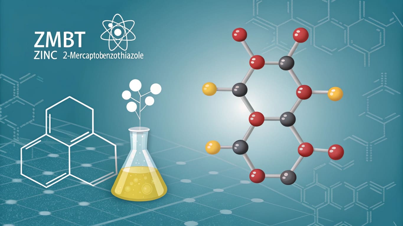 ZMBT zinc 2-mercaptobenzothiazole molecular structure