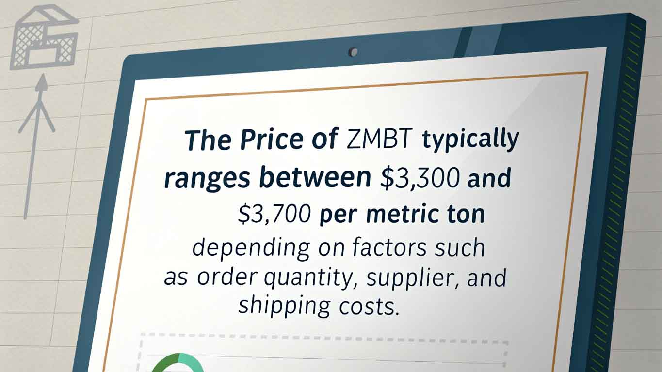 ZMBT price range chart on screen