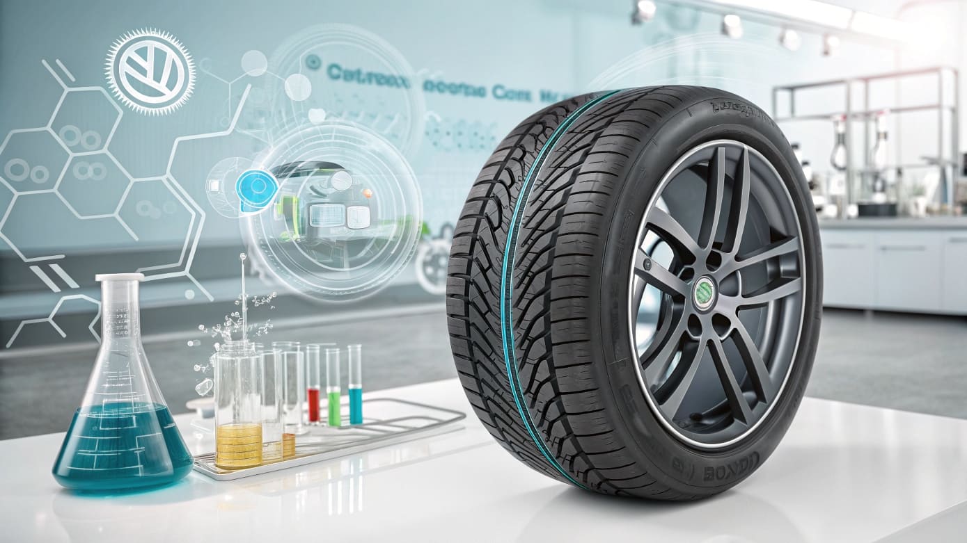 Tire with Chemical Lab Elements